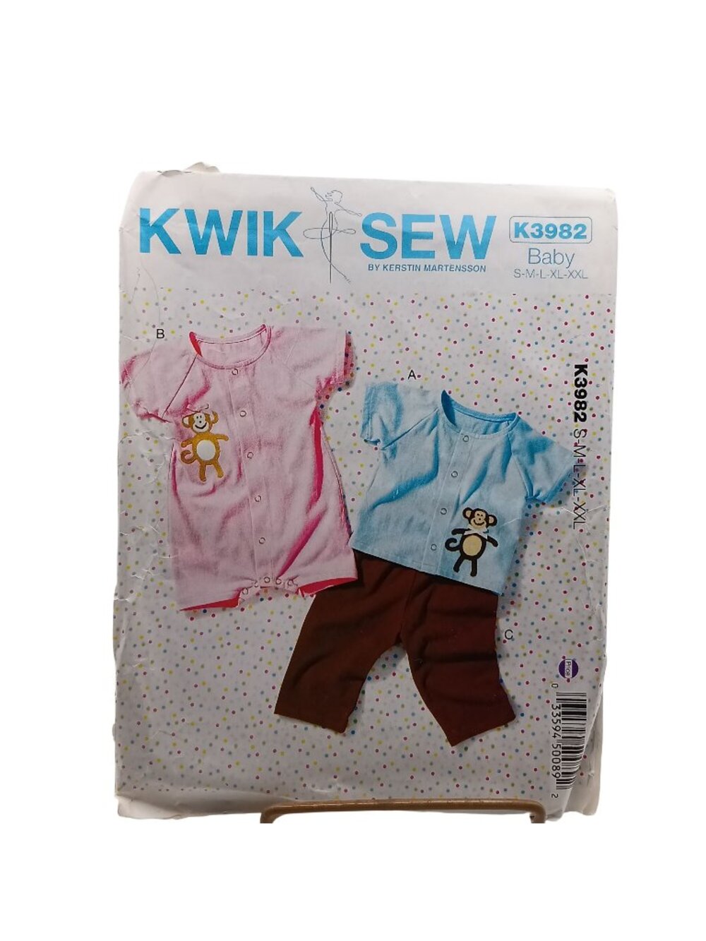 Kwik Sew K3982 Baby Sewing Pattern For Tops Pants & Rompers S-XXL